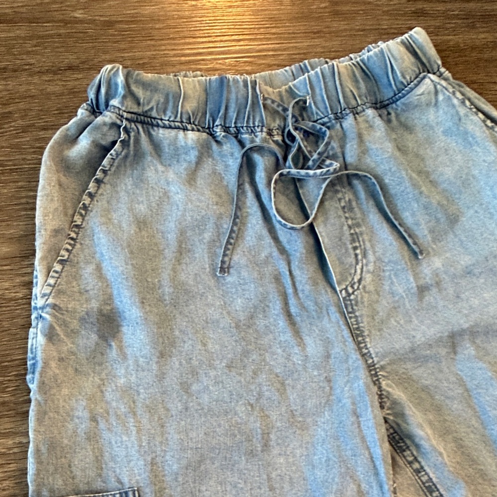 For The Republic Light Blue Drawstring Pants - Picture 3 of 7